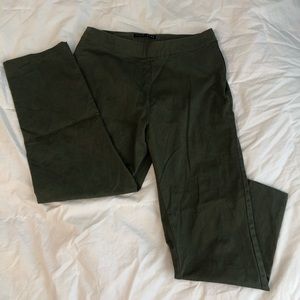 green pants